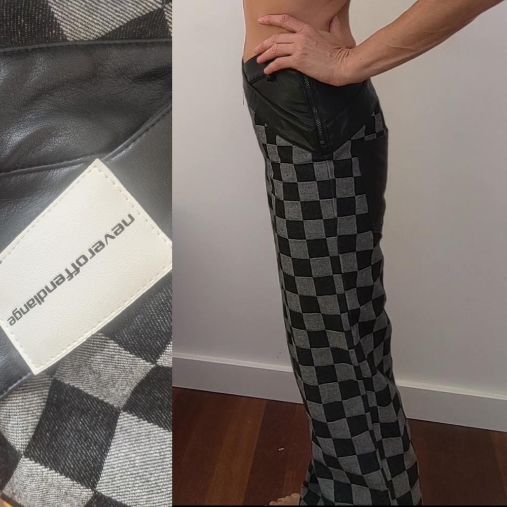 Ssense Never Offend L'Ange off white preview punk gothic couture cut pants 25 - Picture 5 of 7